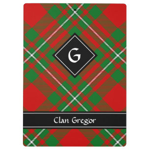 Pranchetas Clipboard Clan Gregor Tartan