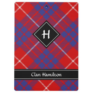 Pranchetas Clipboard Clan Hamilton Red Tartan