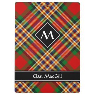Pranchetas Clipboard Clan MacGill Tartan