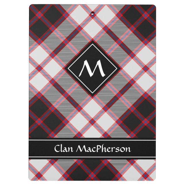 Pranchetas Clipboard Clan MacPherson caçando Tartan (Verso)