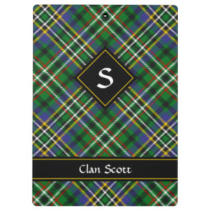 Pranchetas Clipboard Clan Scott Green Tartan