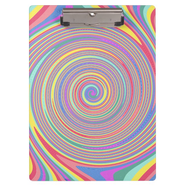 Pranchetas Clipboard de espiral colorida (Frente)