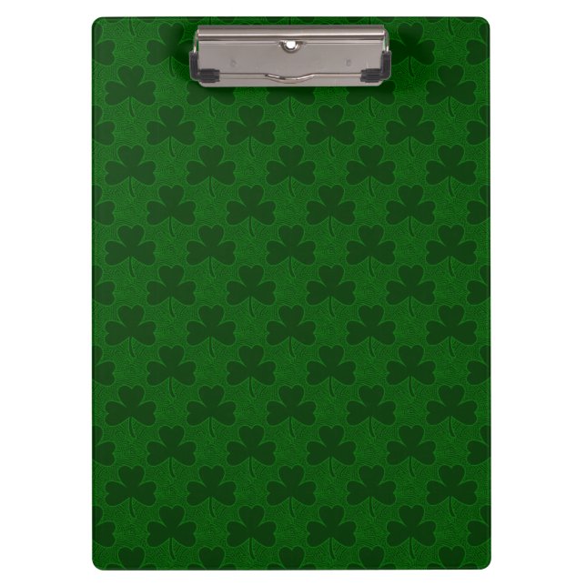 Pranchetas Clipboard de Shamrocks (Frente)