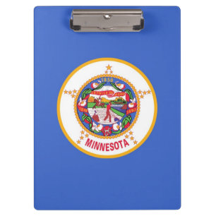 Pranchetas Clipboard Patriótica com bandeira de Minnesota, E
