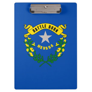Pranchetas Clipboard Patriótica com bandeira de Nevada, EUA