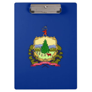 Pranchetas Clipboard Patriótica com bandeira de Vermont, EUA