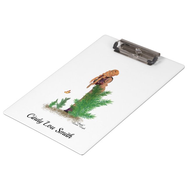 Pranchetas Clipboard Pinup Girl Hiker Redhead (Inclinado)