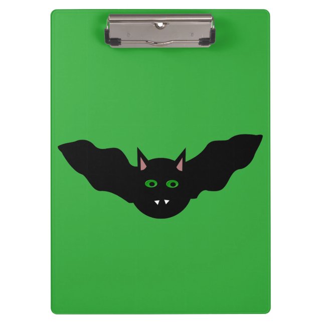 Pranchetas Clipboard Vamire Cat Faced Bat Halloween (Frente)