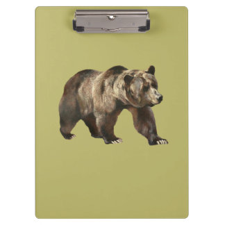 Pranchetas Clipboard Vintage Grizzly Bear