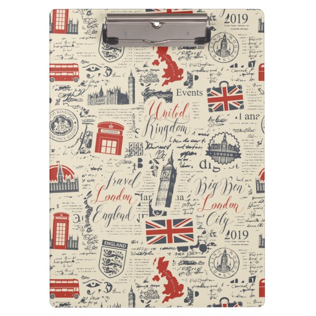Pranchetas Clipboard Vintage London (Frente)