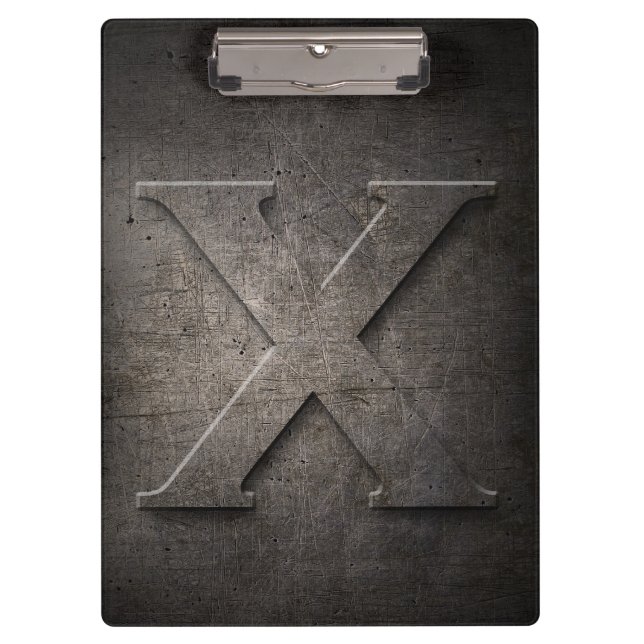 Pranchetas Clipboard X Monograma Russo Metálico (Frente)