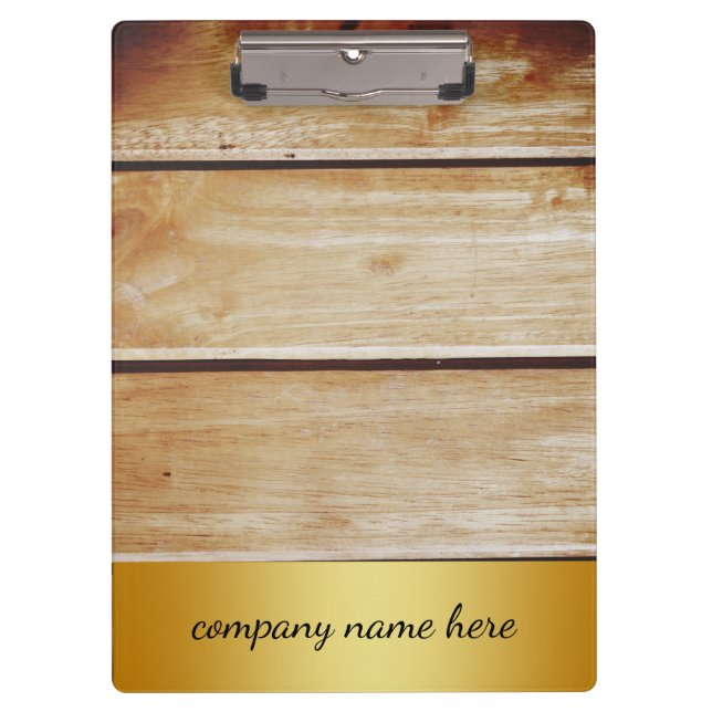 Pranchetas Clipe de Padrão de Textura do Bambu bege do Crachá (Frente)