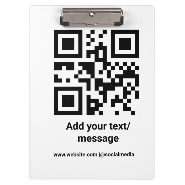 Pranchetas código de barras personalizado simples adicione o  (Frente)