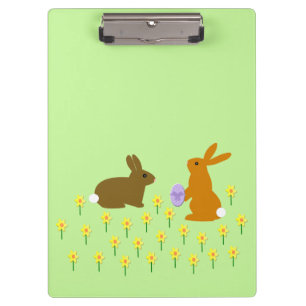 Pranchetas Coelhinhos de Páscoa e Daffodils