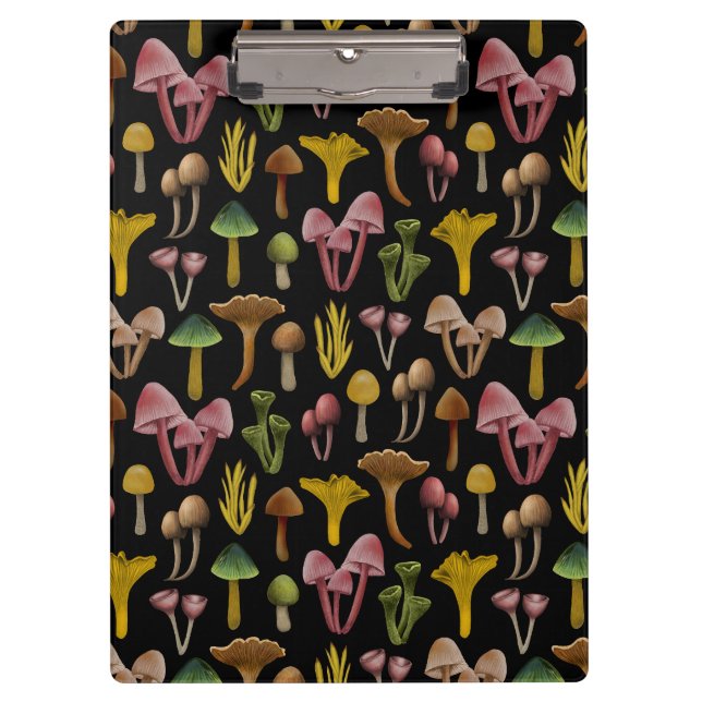 Pranchetas Cogumelos, Lichen e Fungos Coloridos (Frente)