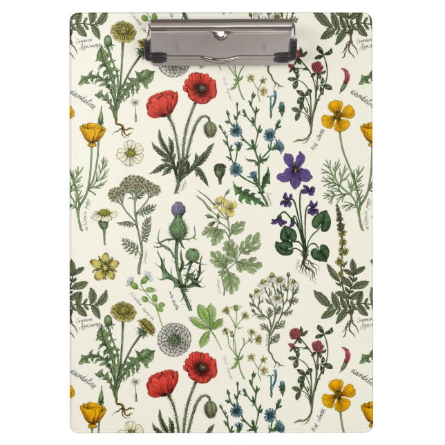 Pranchetas Colagem de flores silvestres (Frente)