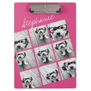 Pranchetas Colagem de Fotos do Instagram com 9 fotos quadrada