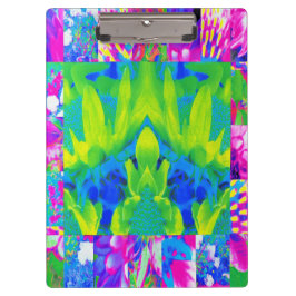 Pranchetas Colagem do Jardim de Girassol com abstrato Patchwo