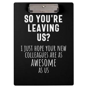 Pranchetas colega despedida, aposentada, colega de trabalho,