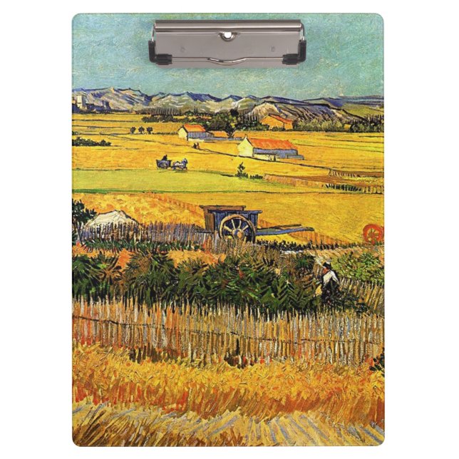 Pranchetas Colheita em La Crau, com Montmajour no Backgro (Frente)