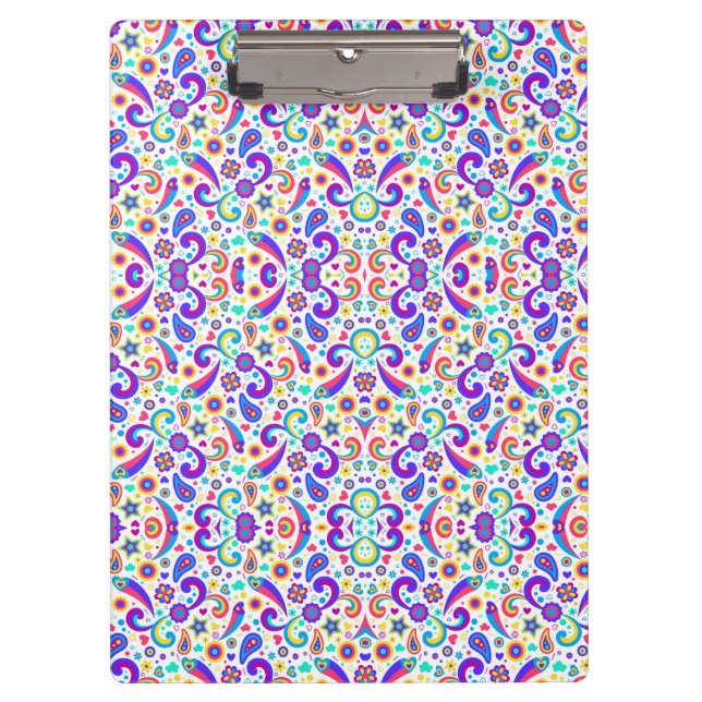Pranchetas Colorful clipboard with a vibrant (Frente)