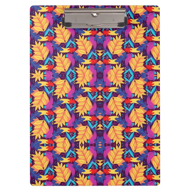 Pranchetas Colorful clipboard with vibrant geometric  (Frente)
