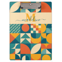 Colorida Geométrica Retroativa Personalizada