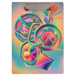 Pranchetas Colorida Vibrante e trabalho de arte abstrato