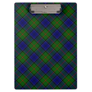 Pranchetas Colquhoun tartan xadrez verde azul