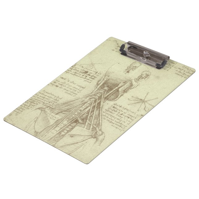 Pranchetas Coluna Espiral de Anatomia Humana de Leonardo da V (Inclinado)