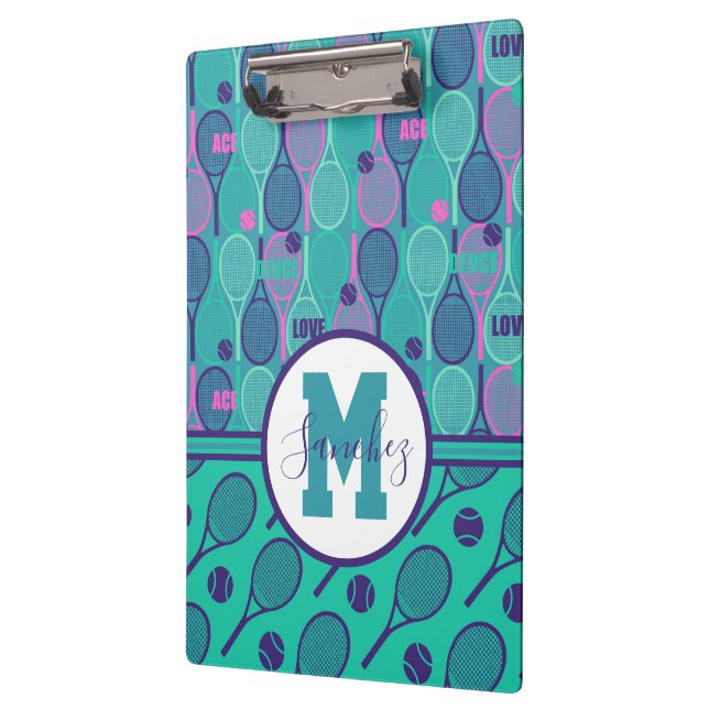 Pranchetas Com o nome Migget e raquetes tênis roxos  (Esquerda)