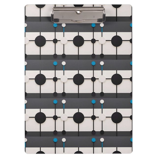 Pranchetas Composição Geométrica Abstrata com Círculos (Frente)