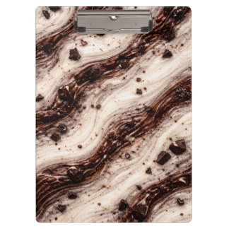Pranchetas Cookies and Cream Milkshake Marble Texture Design