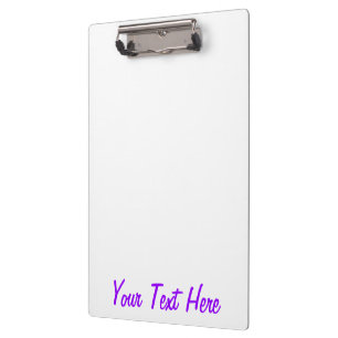 Pranchetas Cor de Destaque Roxo Vibrante Personalizável