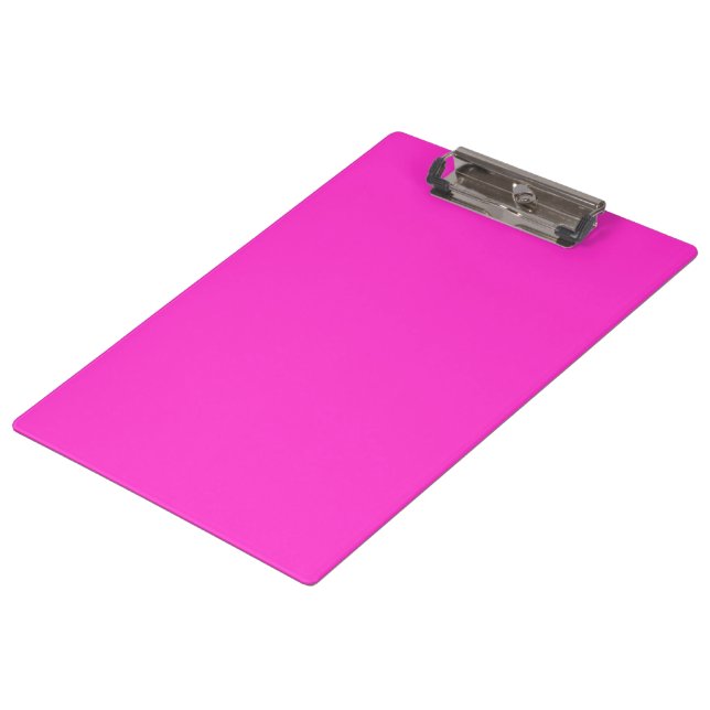 Pranchetas Cor Rosa Quente Cintilante Personaliza-A! (Inclinado)