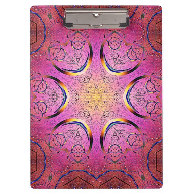 Pranchetas Coração Radiante Caleidoscópio (Frente)