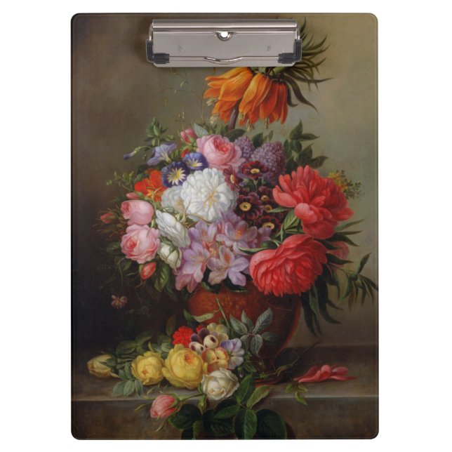 Pranchetas Cornelis Johannes van Hulsteijn Vase com Flores (Frente)