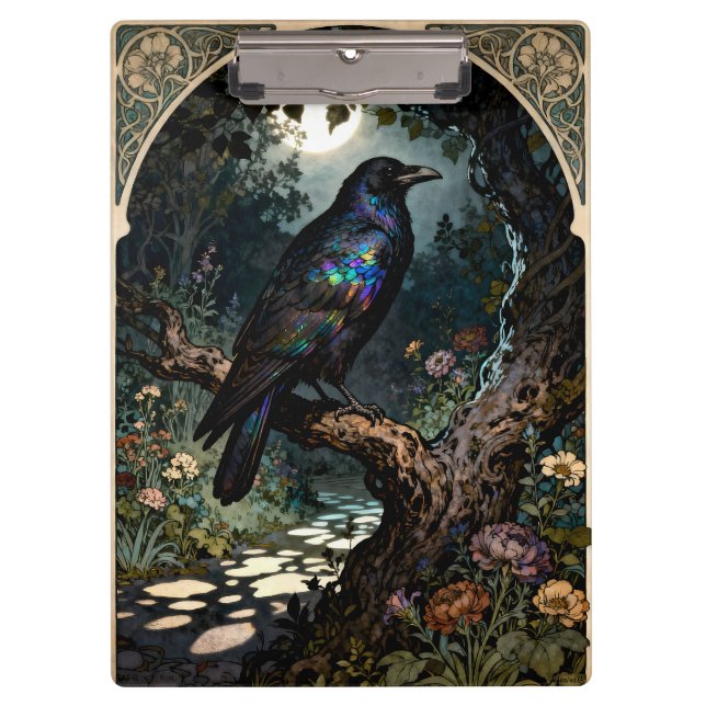 Pranchetas Corvo Art Nouveau (Frente)