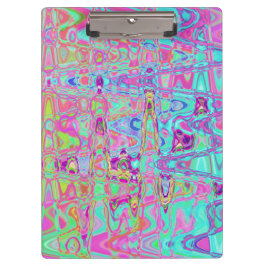 Pranchetas Cósmico, Abstrato, Aqua, Rosa Quente, Retro, Rippl