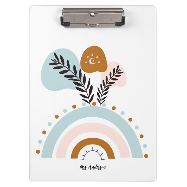 Pranchetas costume personalizado do arco-íris boho (Frente)