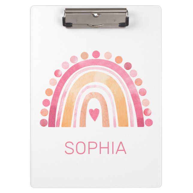 Pranchetas Cotovelo-cotovelo-branco, cor-de-bico-rosa (Frente)