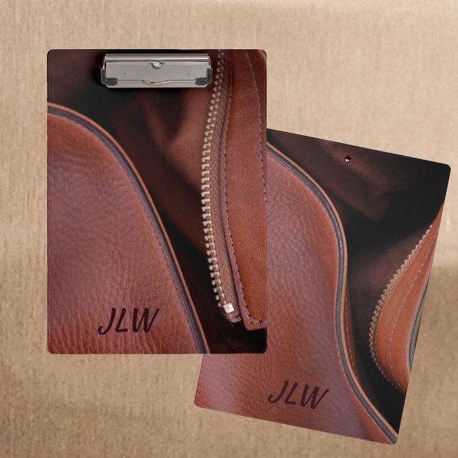 Pranchetas Couro Castanho Faux Unzipado (Criador carregado)