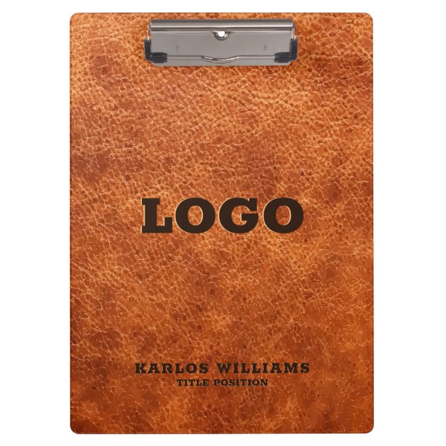 Pranchetas Couro-couro castanho (Frente)