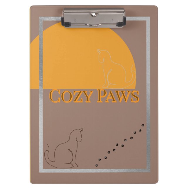 Pranchetas Cozy Paws Clipboard (Frente)