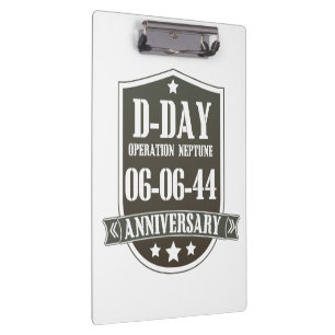 Pranchetas Crachá de aniversário de D-Day
