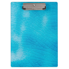 Pranchetas Craquelure de porcelana turquesa com vidros de fen