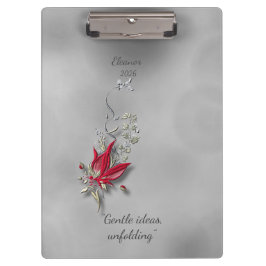 Pranchetas 	Crimson Butterfly Bloom clipboard 