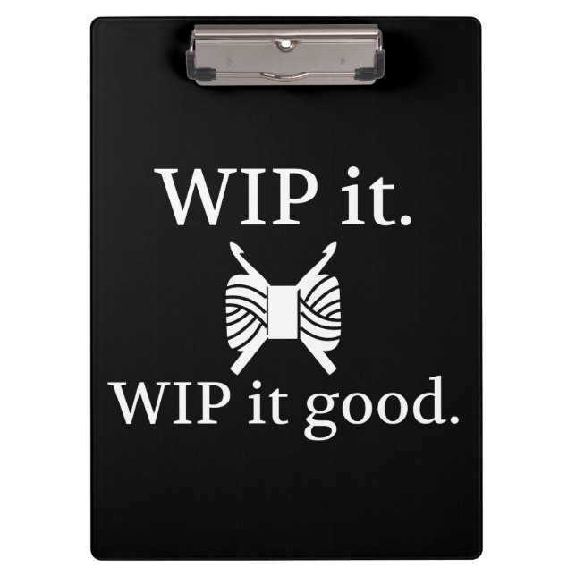 Pranchetas Crochet ・ WIP Bons Artesanatos {Dark} (Frente)