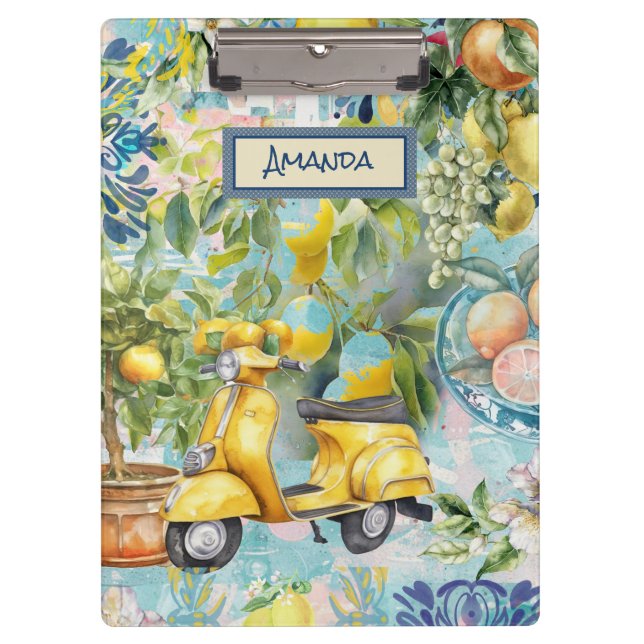 Pranchetas Crocodilo de colagem de citrinos sicilianos de cor (Frente)