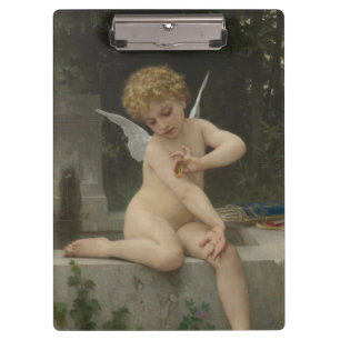 Pranchetas Cupido com borboleta (por Bouguereau)